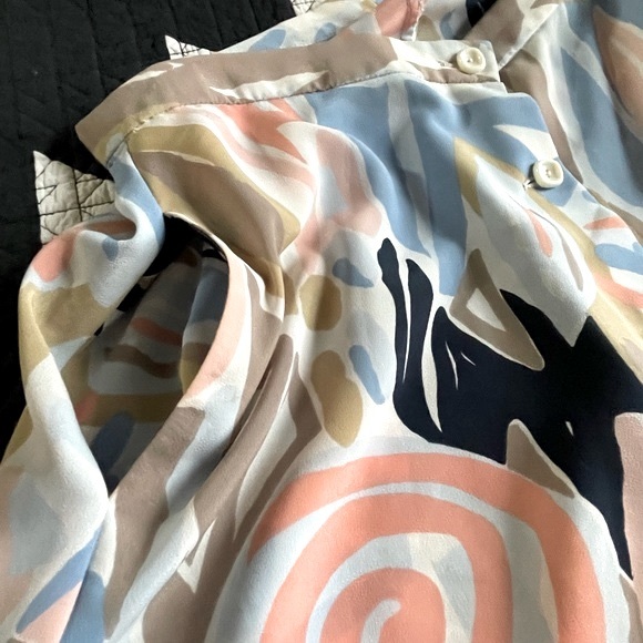 VINTAGE 80’s print circle skirt, women’s size small - Picture 4 of 5